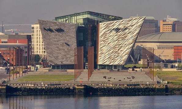 View of Titanic Building from Belfast Lough